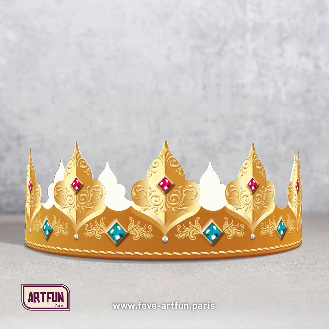 ArtFun 40 couronnes Versailles - Pliées 18 cm - Lot de Couronnes pour  Galettes des Rois